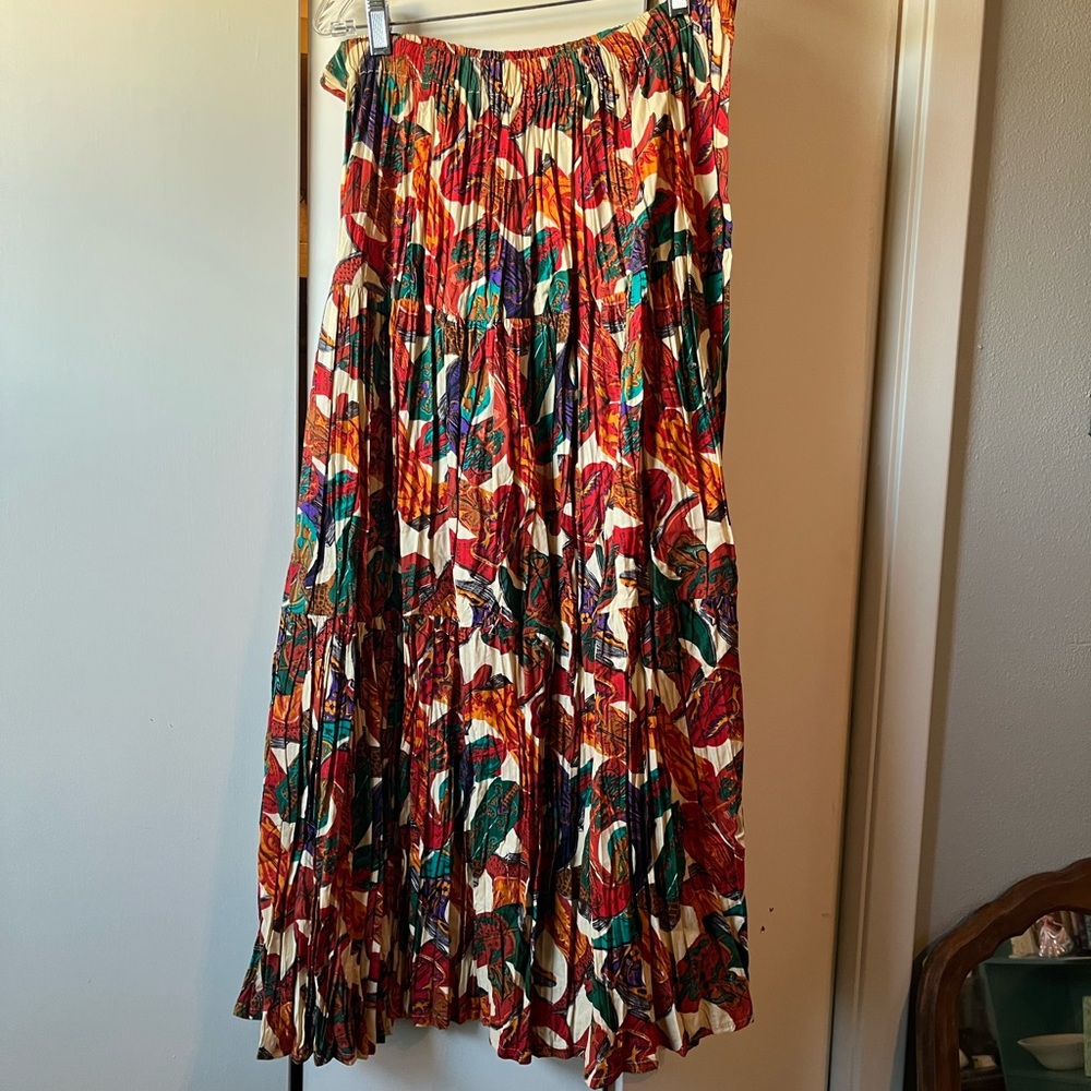 Vibrant Multicolor Maxi Skirt